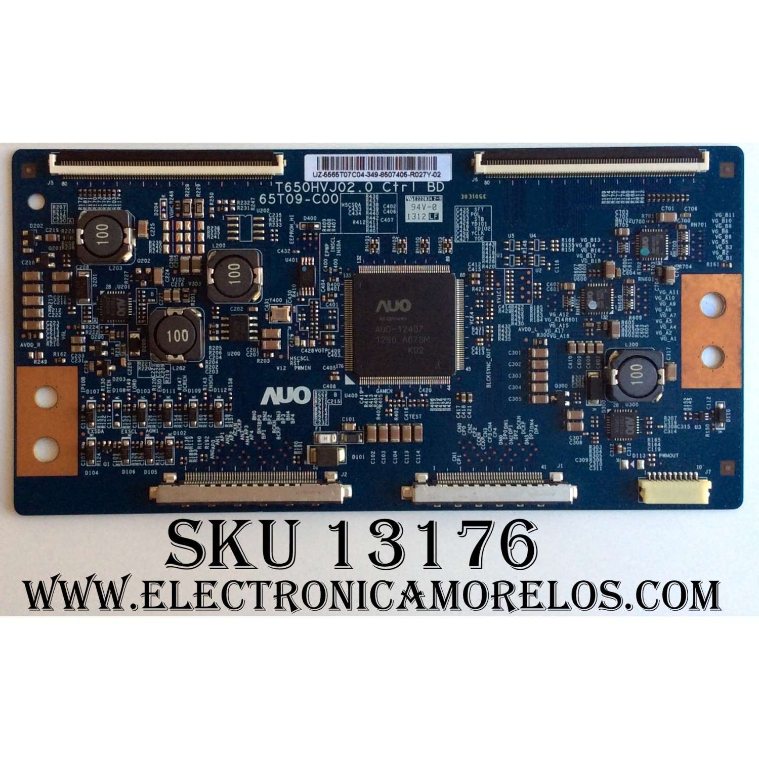 T-CON / VIZIO 55.65T07.C04 / T650HVJ02.0 / 65T09-C00 / 5565T07C04 / MODELO E650i-A2 LWJAOZBP / PANEL T650HVN05.4 